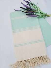 Sand Resistant Beach Towel, Bath towel,Throw Blanket mint