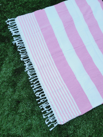 Beach/Bath Turkish Towel Easy carry Quick Dry - Pink