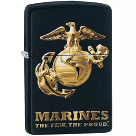 Zippo US Marines - Black Matte