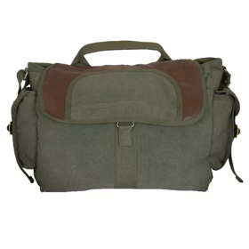 Retro Bavarian Alps Messenger Bag - Olive Drab