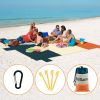 1pc Sand Resistant Beach Blanket For 4-6 Adults; Lightweight Waterproof Blanket For Outdoor Beach; Picnic; Camping; Travel