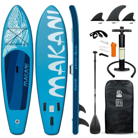 TGO Gear Inflatable Stand Up Paddle Board (Color: Blue Marlin)