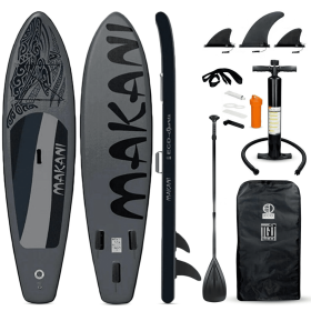 TGO Gear Inflatable Stand Up Paddle Board (Color: Black Marlin)