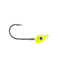 Impact Spring Jig Head (Mustad) (Color: Chartreuse, size: 1/4 oz - 3/0)