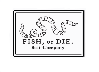 Fish, or Die. Sticker (size: 4 x 2.7)