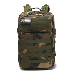 Tactical Military 45L Molle Rucksack Backpack (Color: Camouflage)