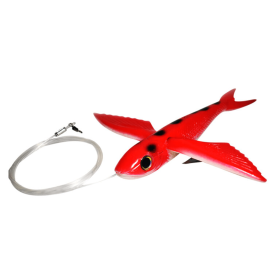 Flying Fish (Color: Red, size: 7in Rigged)