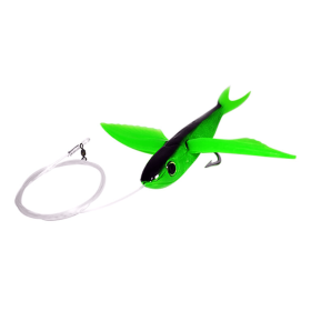 Flying Fish (Color: Green, size: 7in Rigged)