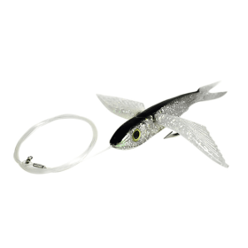 Flying Fish (Color: Black, size: 7in Rigged)