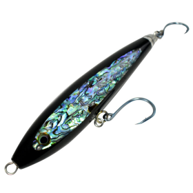 StickBait Abalone 8in with Hooks (Color: Black, size: 8in)